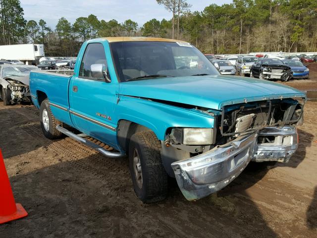 1B7HC16Y2VS125803 - 1997 DODGE RAM 1500 GREEN photo 1