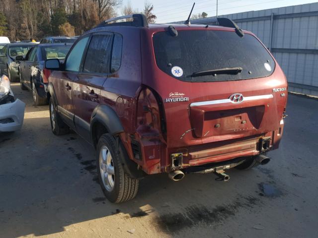 KM8JN12D05U127547 - 2005 HYUNDAI TUCSON GLS MAROON photo 3