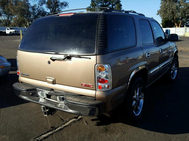 1GKEC13Z43R268745 - 2003 GMC YUKON BEIGE photo 4