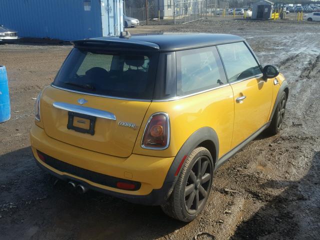 WMWMF73547TL83334 - 2007 MINI COOPER S YELLOW photo 4