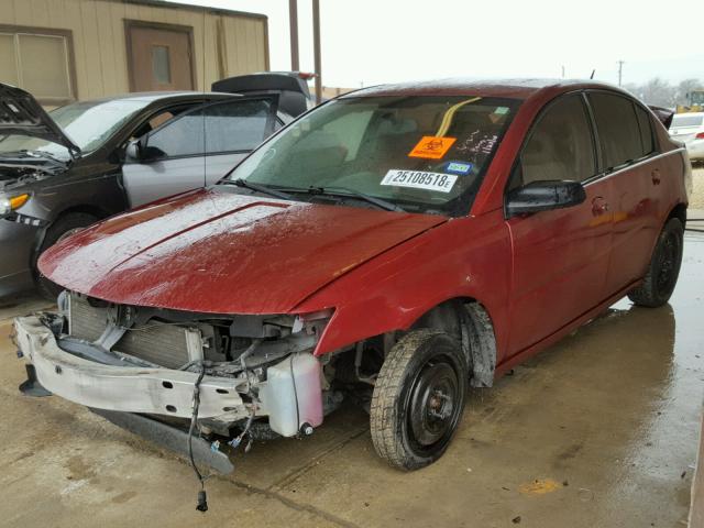 1G8AJ55F47Z107760 - 2007 SATURN ION LEVEL RED photo 2