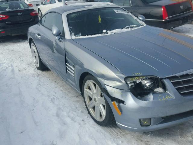 1C3AN69L64X000818 - 2004 CHRYSLER CROSSFIRE SILVER photo 9