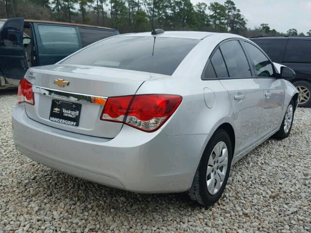 1G1PC5SH5G7184481 - 2016 CHEVROLET CRUZE LIMI SILVER photo 4