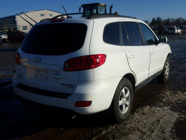 5NMSG73D38H184325 - 2008 HYUNDAI SANTA FE G WHITE photo 4