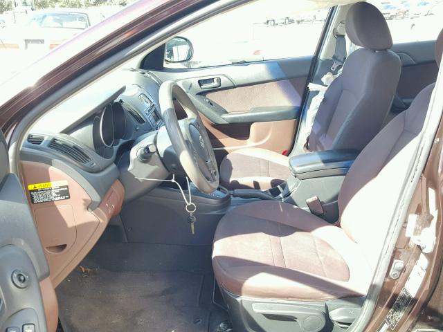 KNAFU4A26A5869869 - 2010 KIA FORTE EX MAROON photo 5