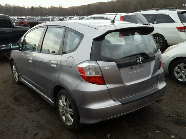 JHMGE8G4XAC024943 - 2010 HONDA FIT SPORT GRAY photo 3