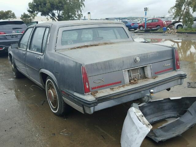 1G6CB6986F4285889 - 1985 CADILLAC FLEETWOOD GRAY photo 3