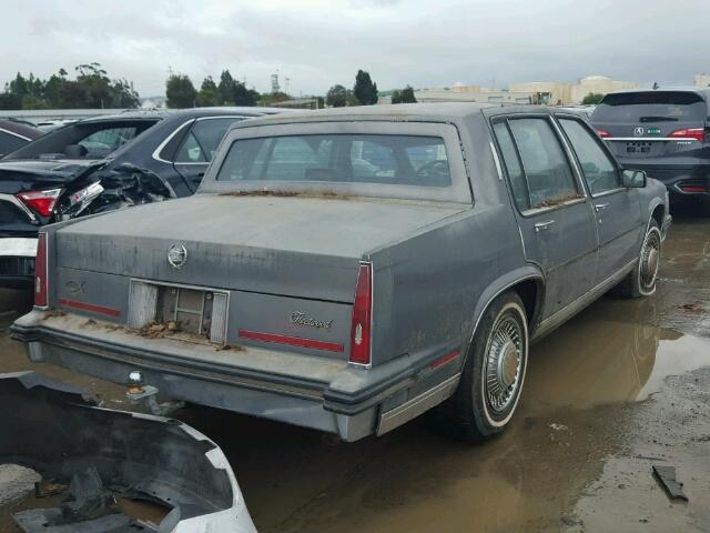 1G6CB6986F4285889 - 1985 CADILLAC FLEETWOOD GRAY photo 4