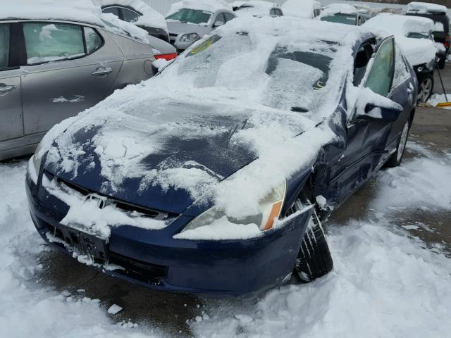 1HGCM66833A029638 - 2003 HONDA ACCORD EX BLUE photo 2