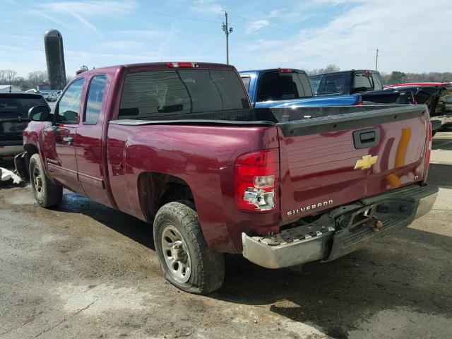 1GCRCSEA4DZ228466 - 2013 CHEVROLET SILVERADO BURGUNDY photo 3