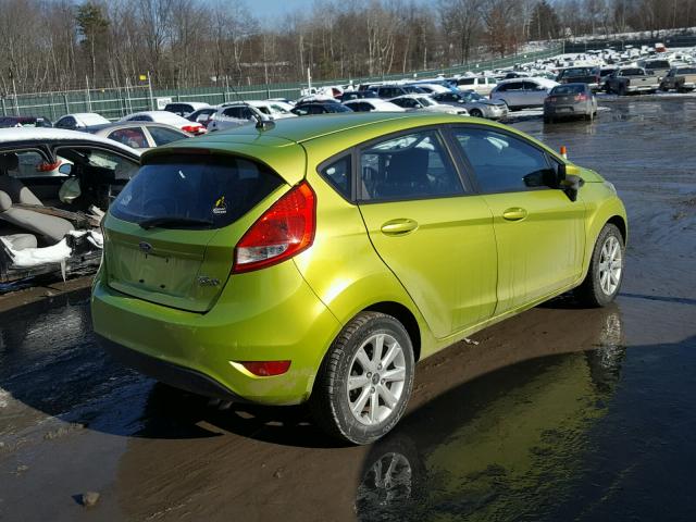 3FADP4EJ6BM141697 - 2011 FORD FIESTA SE GREEN photo 4