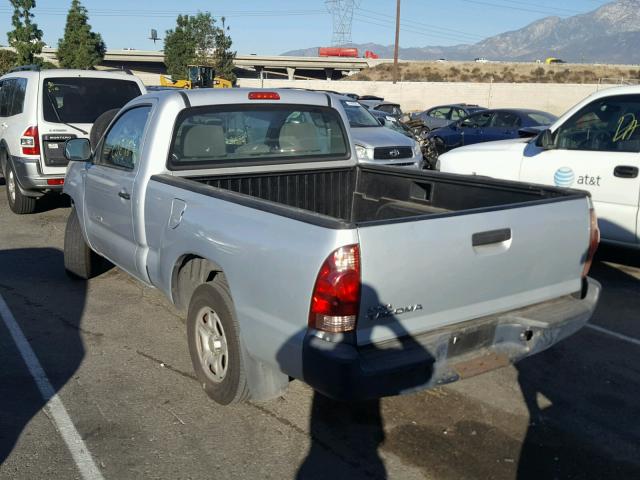 5TENX22N46Z215539 - 2006 TOYOTA TACOMA SILVER photo 3