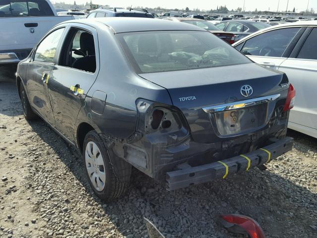 JTDBT4K38A4069138 - 2010 TOYOTA YARIS GRAY photo 3