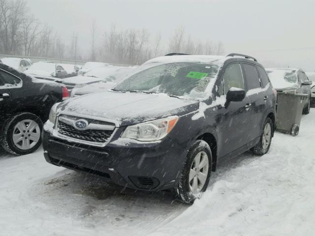 JF2SJAEC6EH461275 - 2014 SUBARU FORESTER 2 GRAY photo 2