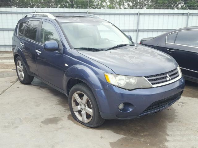 JA4MS41X07Z007206 - 2007 MITSUBISHI OUTLANDER BLUE photo 1