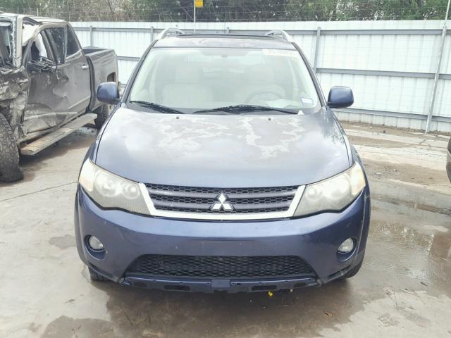 JA4MS41X07Z007206 - 2007 MITSUBISHI OUTLANDER BLUE photo 9