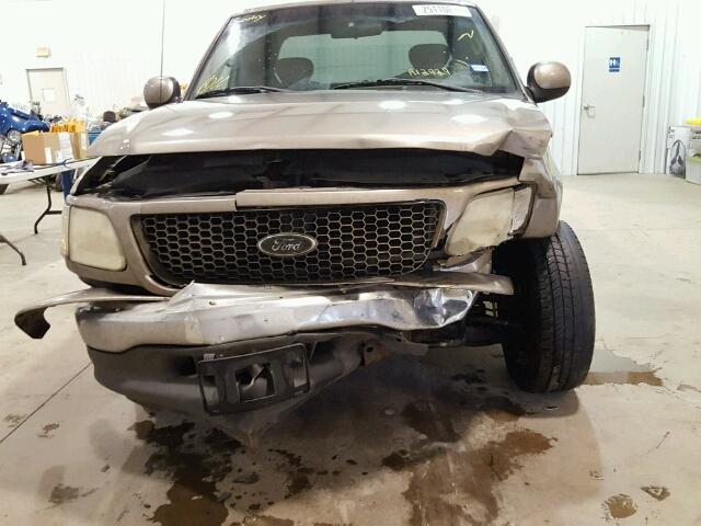 2FTRX17W83CA12929 - 2003 FORD F150 TAN photo 9