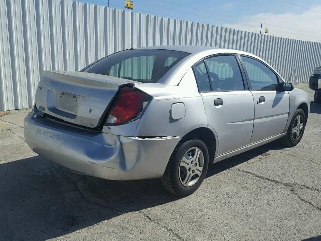 1G8AG52F04Z112520 - 2004 SATURN ION LEVEL SILVER photo 4