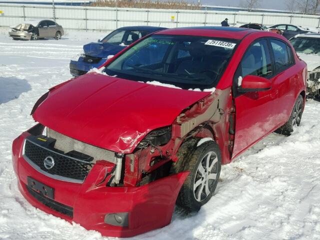 3N1AB6AP6CL648594 - 2012 NISSAN SENTRA 2.0 RED photo 2