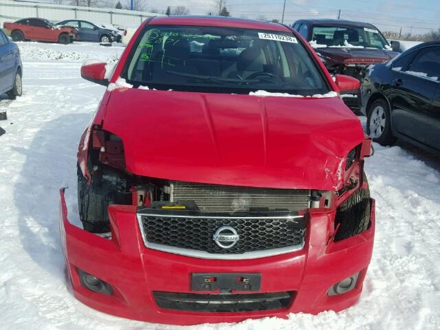 3N1AB6AP6CL648594 - 2012 NISSAN SENTRA 2.0 RED photo 9