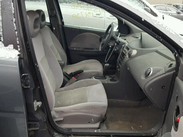 1G8AL55F57Z169341 - 2007 SATURN ION LEVEL GRAY photo 5