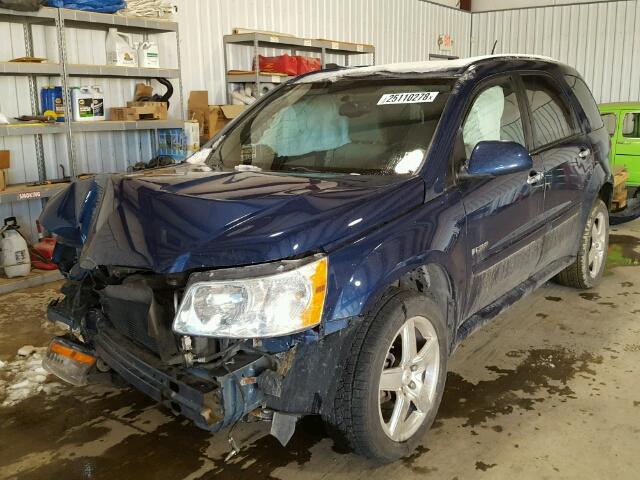 2CKDL737886035259 - 2008 PONTIAC TORRENT GX BLUE photo 2