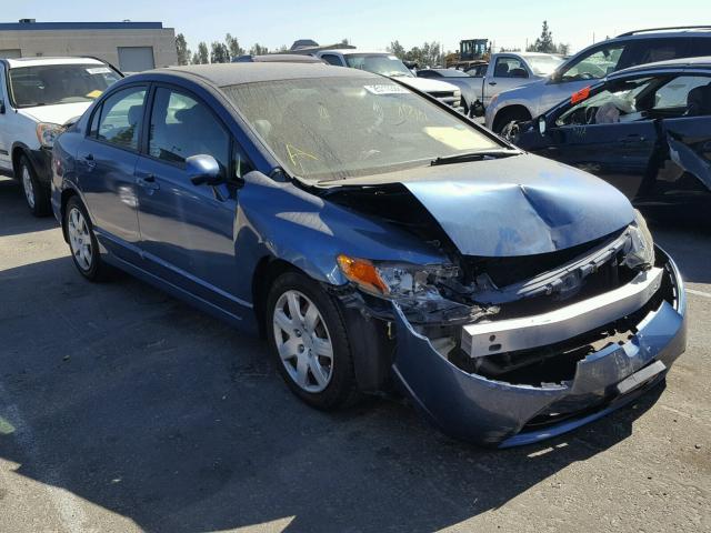 1HGFA16587L096521 - 2007 HONDA CIVIC LX BLUE photo 1