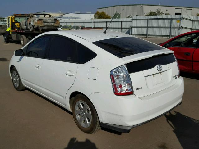 JTDKB20U097836722 - 2009 TOYOTA PRIUS WHITE photo 3