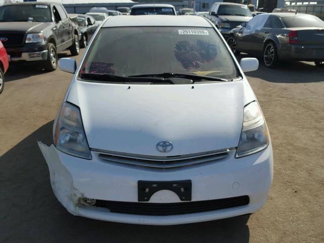 JTDKB20U097836722 - 2009 TOYOTA PRIUS WHITE photo 9