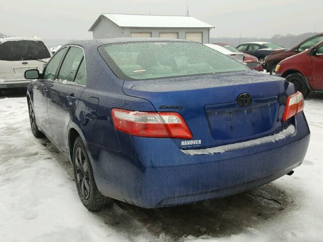 4T1BE46K49U327514 - 2009 TOYOTA CAMRY BASE BLUE photo 3