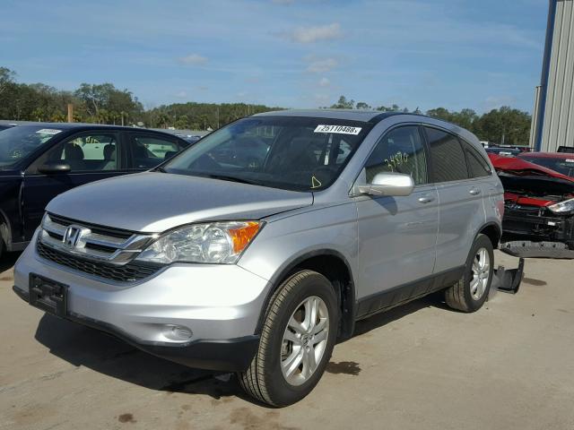 5J6RE3H75AL047904 - 2010 HONDA CR-V EXL GRAY photo 2