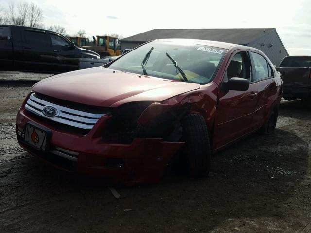 3FAHP06Z77R101931 - 2007 FORD FUSION S RED photo 2