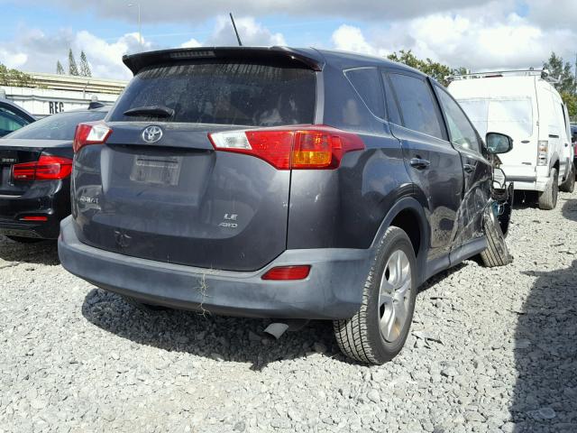 2T3BFREV0DW023442 - 2013 TOYOTA RAV4 LE GRAY photo 4