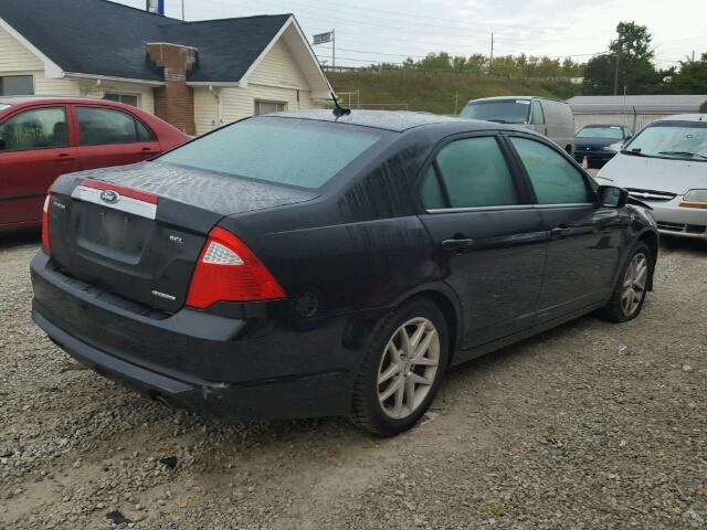 3FAHP0JG3BR296604 - 2011 FORD FUSION SEL BLACK photo 4