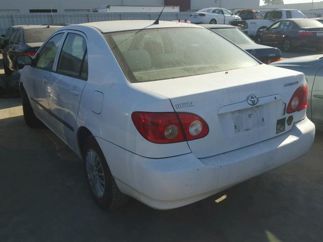 1NXBR32E05Z488449 - 2005 TOYOTA COROLLA CE WHITE photo 3