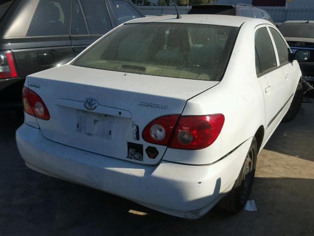 1NXBR32E05Z488449 - 2005 TOYOTA COROLLA CE WHITE photo 4