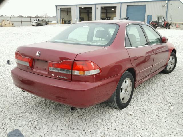 1HGCG16501A039105 - 2001 HONDA ACCORD EX BURGUNDY photo 4