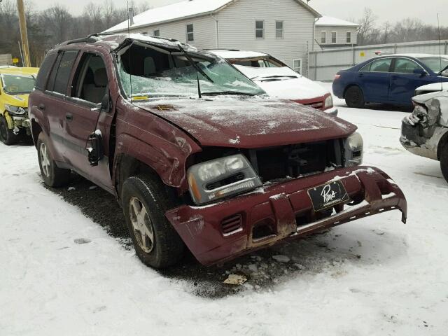 1GNDT13SX52164547 - 2005 CHEVROLET TRAILBLAZE BURGUNDY photo 1