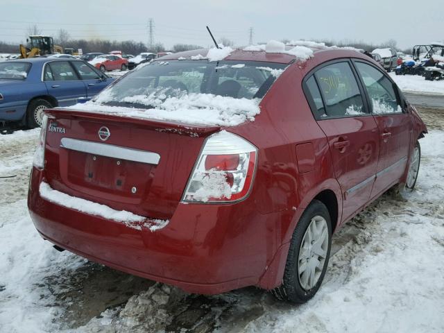 3N1AB6AP4CL671839 - 2012 NISSAN SENTRA 2.0 RED photo 4