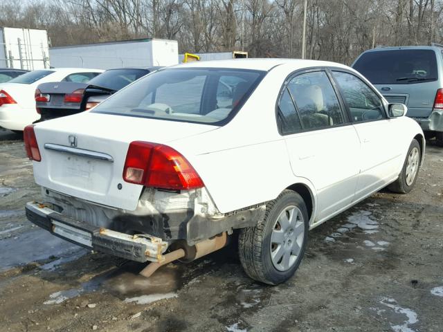 2HGES267X1H604136 - 2001 HONDA CIVIC EX Սպիտակ լուսանկար 4