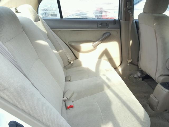 2HGES267X1H604136 - 2001 HONDA CIVIC EX Սպիտակ լուսանկար 6