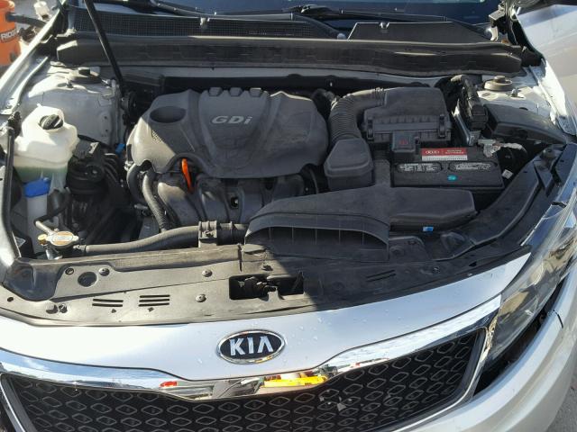 KNAGN4A75B5098089 - 2011 KIA OPTIMA EX SILVER photo 7