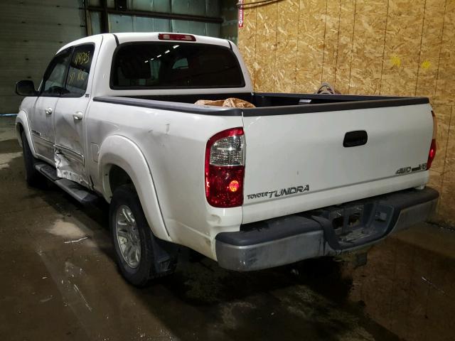 5TBDT44105S492092 - 2005 TOYOTA TUNDRA DOU WHITE photo 3