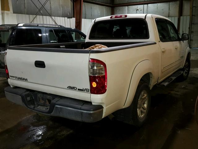 5TBDT44105S492092 - 2005 TOYOTA TUNDRA DOU WHITE photo 4