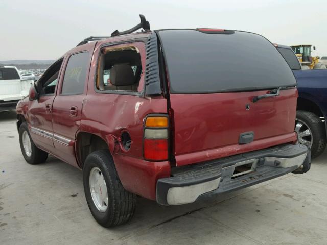 1GKEC13V74R271878 - 2004 GMC YUKON BURGUNDY photo 3