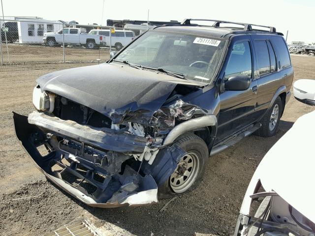 JN8DR07Y11W509519 - 2001 NISSAN PATHFINDER BLACK photo 2