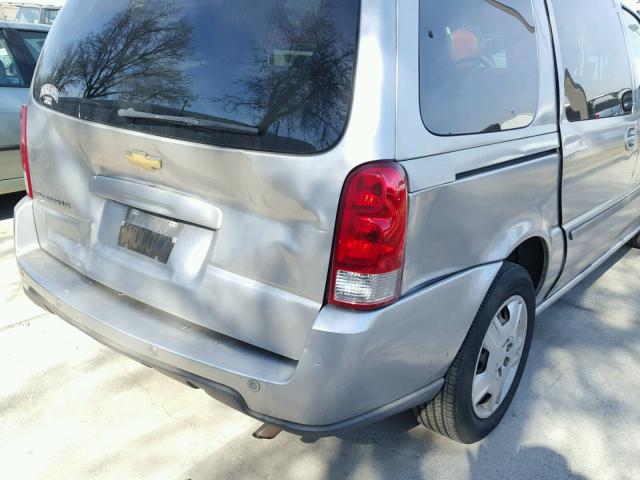 1GNDV23L66D107065 - 2006 CHEVROLET UPLANDER L SILVER photo 9