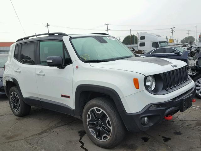 ZACCJBCTXGPD17297 - 2016 JEEP RENEGADE T WHITE photo 1