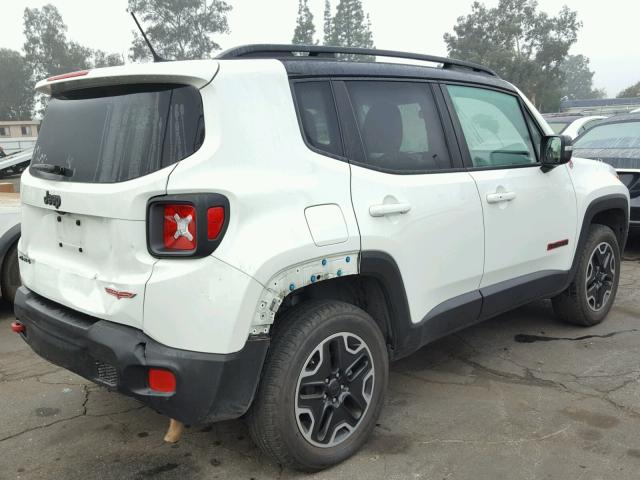 ZACCJBCTXGPD17297 - 2016 JEEP RENEGADE T WHITE photo 4