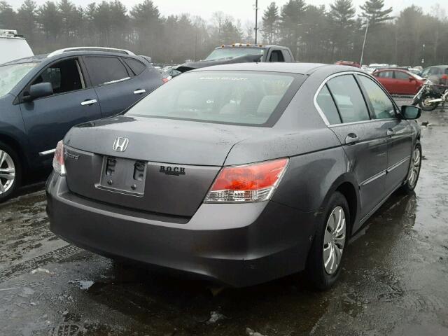 1HGCP26358A089223 - 2008 HONDA ACCORD LX GRAY photo 4